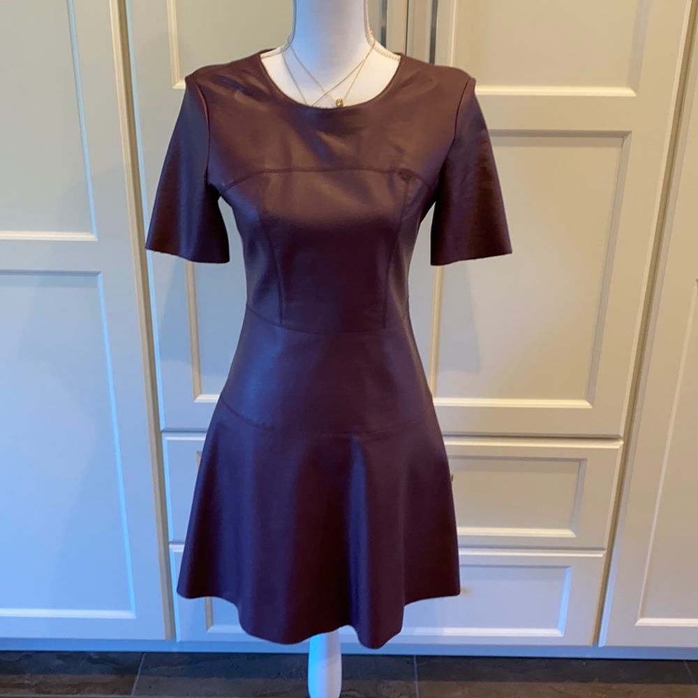 EUC Tart faux leather dress